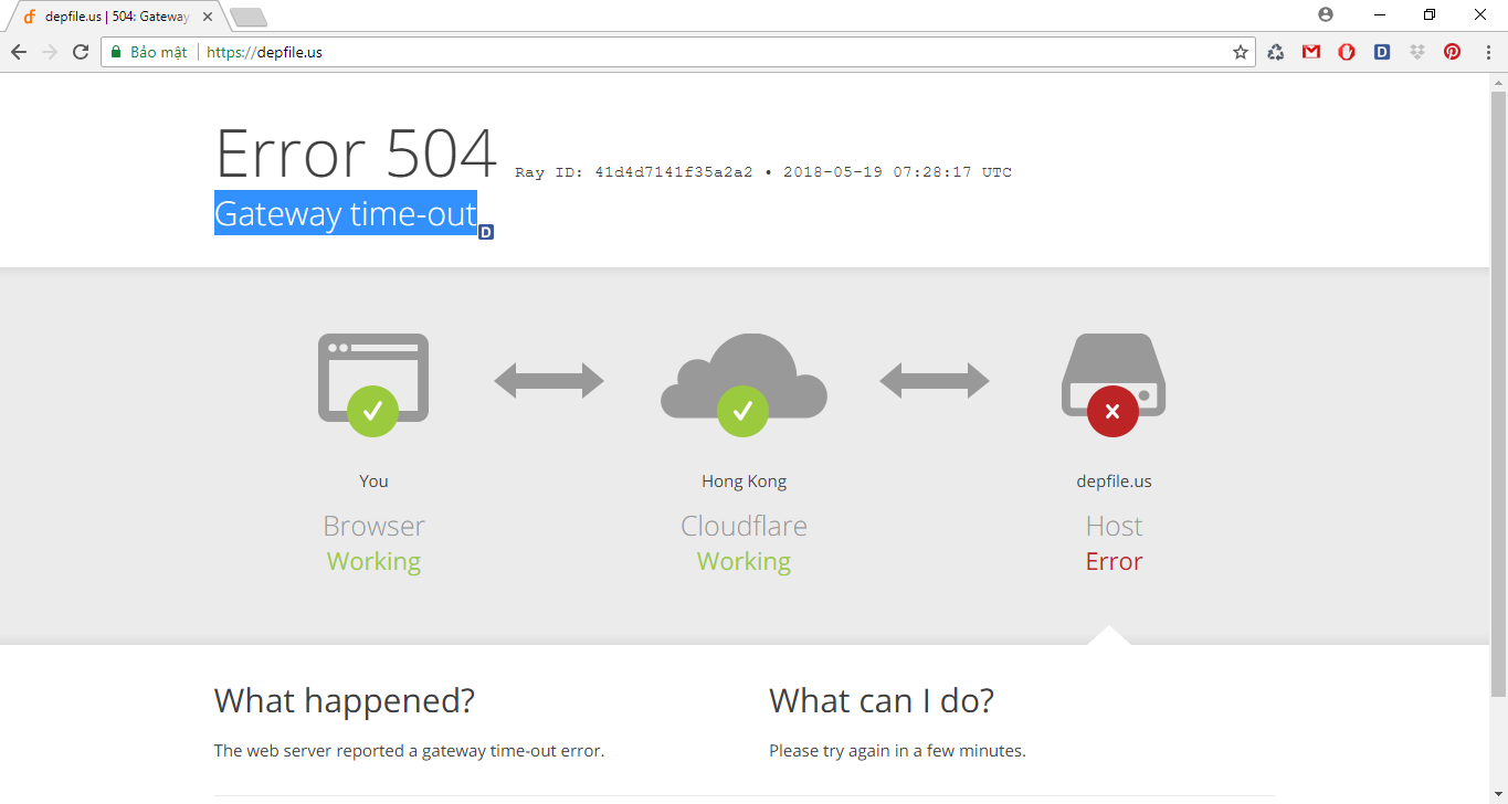 Depfile.us has disconnect